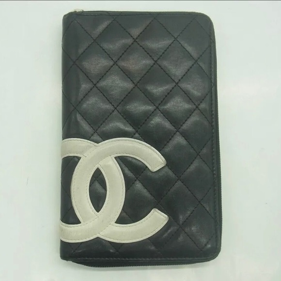 CHANEL Handbags - CHANEL Cambon Interlocking C Quilted Zip Wallet